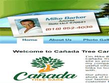 Tablet Screenshot of canadatreecare.com